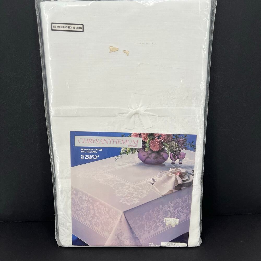 Vintage Chrysanthemum tablecloth